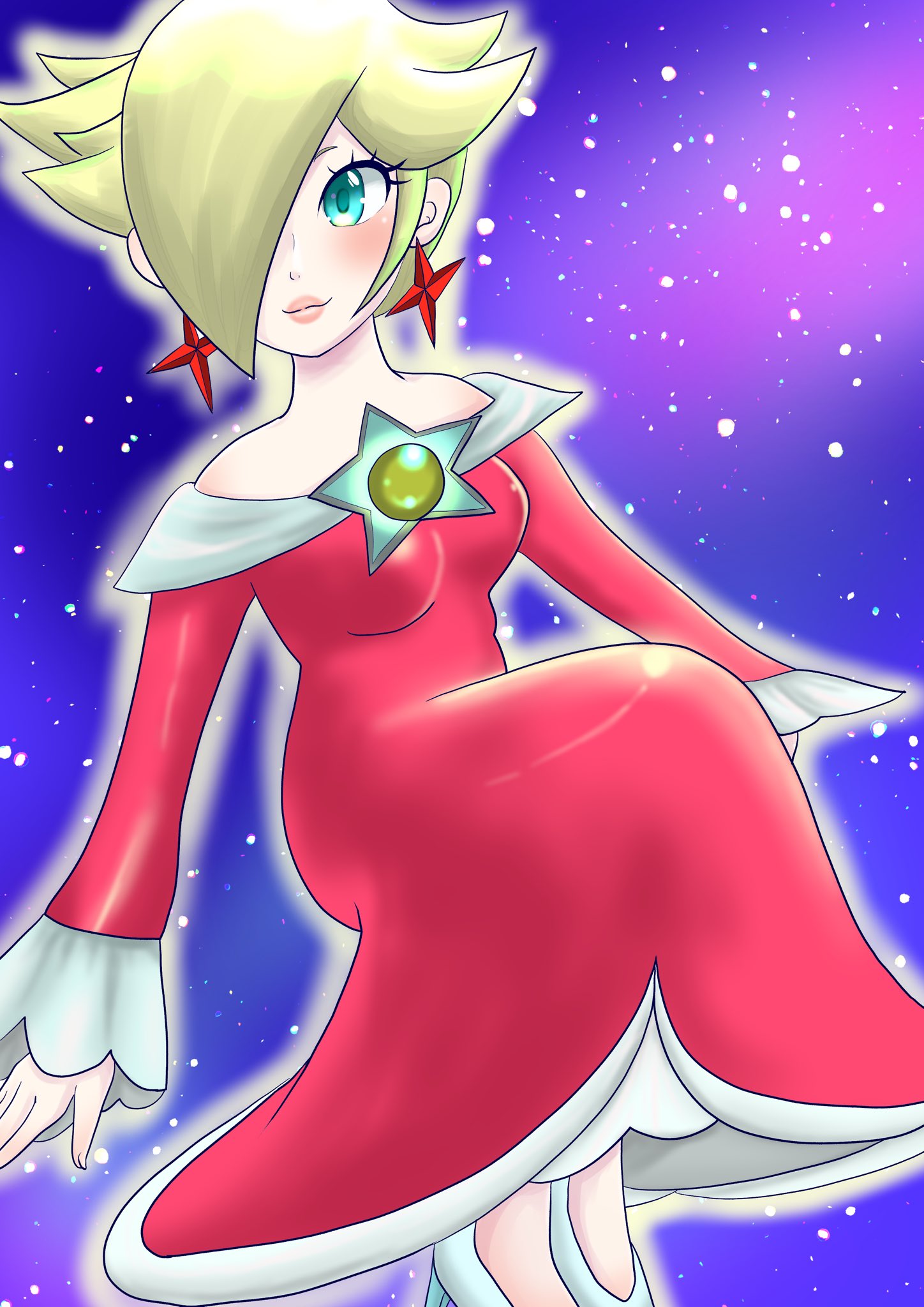 しぃの実 フレンドさんの画像を参考にファイアロゼッタさんを描きました ファイアロゼッタ マリオカートツアー ロゼッタ イラスト好きさんと繋がりたい T Co Lk2bc64two Twitter