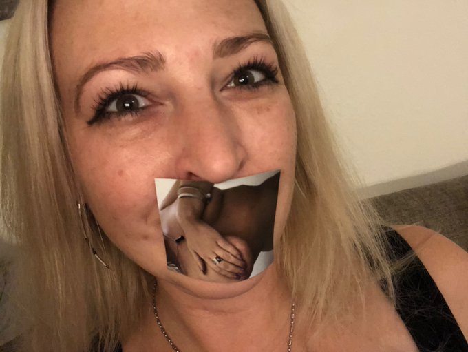 Filming some custom clips today... got to tape closed my mouth with my own titties hehehehe  https://t<a href="/tag/blackfriday"class="tags"><span>#blackfriday</span></a><a href="/tag/avnstars"class="tags"><span>#avnstars</span></a>
