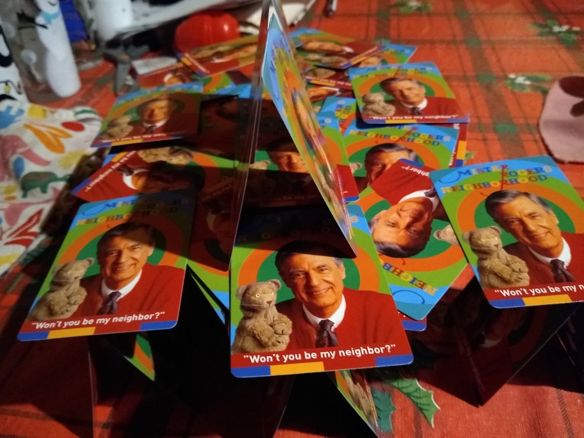 LukasBrandon's tweet photo. #cardhouse #mrrogers https://t.co/KAhFju1yqL