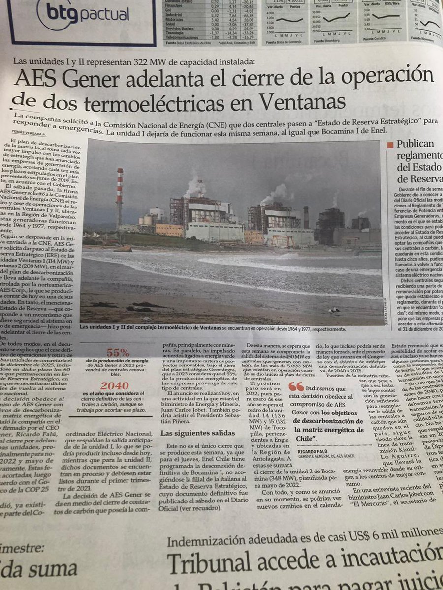 Imposible no terminar el día con la mejor noticia verde 🌲🌳☘️🌿 del año: se cierra Ventanas y se avanza de manera realista  en la descarbonización, manteniendo precio de la electricidad y cuidando empleos.