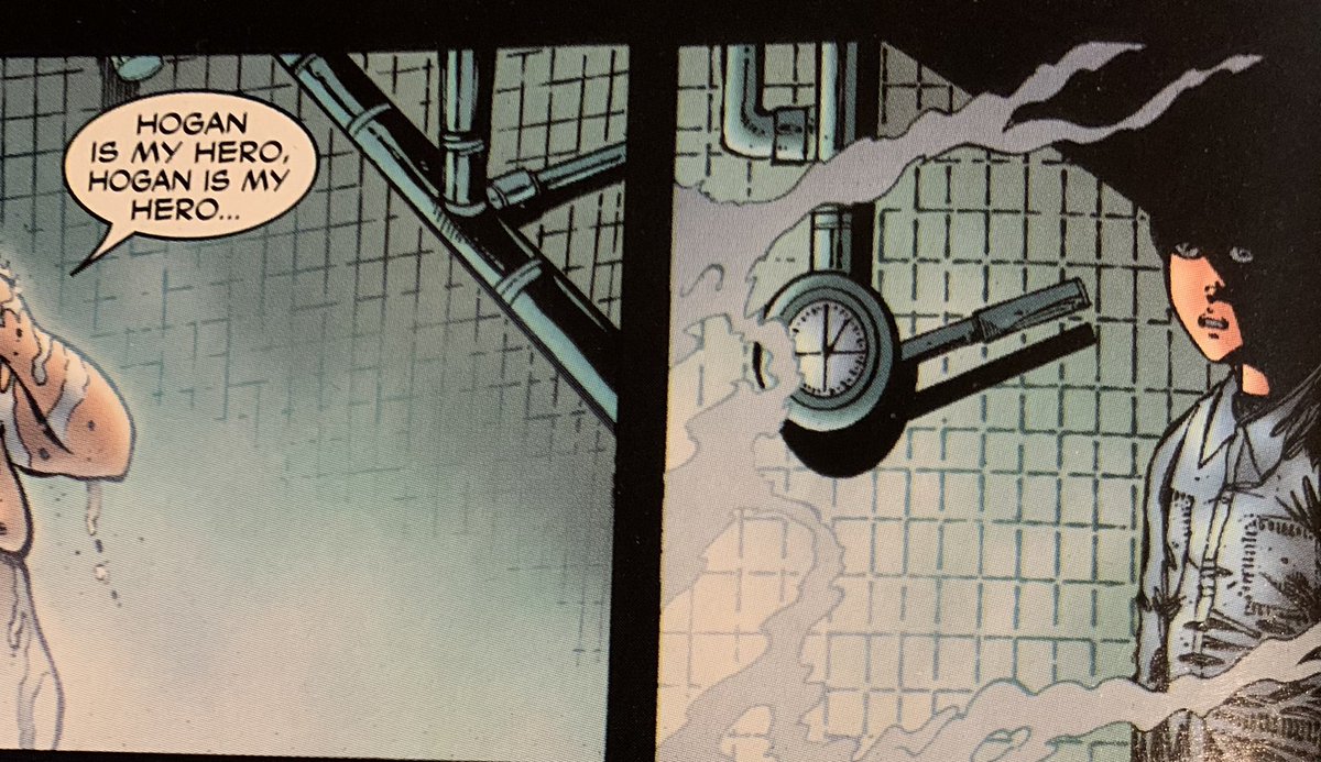 It also shows us the shit Michael got away with in Smith’s Grove, liking killing a kid who ate his birthday cake and this Halloween party bobbing for apples scene lifted directly from the original novelization.