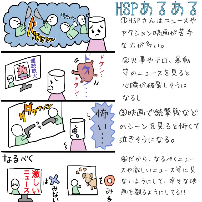 ましゅまろさん Hspエッセイ漫画 Mashumaro 05 Twitter