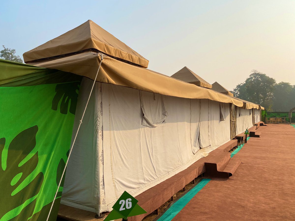 Day 2: After having breakfast, we are getting ready for Deojhar Waterfall and Champeswar Temple! Boating in the Satkosia gorge will be tomorrow morning. (Our tent #26)   #EcoretreatOdisha  #Odisha  #Satkosia