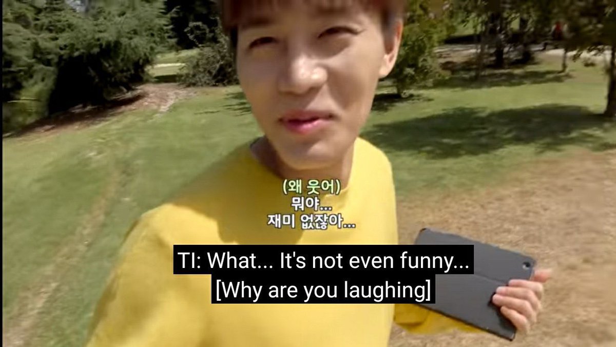 him having to carry around an ipad because he broke his phone by sitting on it 