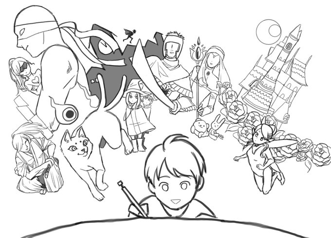 3年くらい前のやつを発掘しました
「絵を描くのって楽しいな〜!」という絵
当時iPad持ってなくて指描きだったので指紋とれるかと思ったけど、やっぱり描くのは楽しかった 