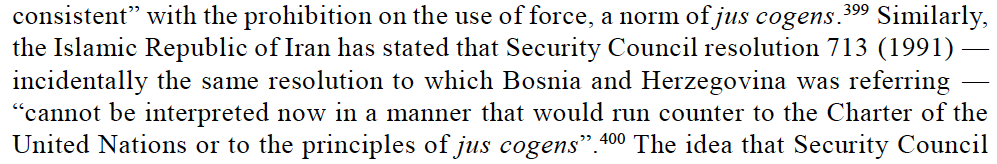 17. The commentaries don't cite Lauterpacht's separate opinion, and they cite a different statement by Iran. But the Special Rapporteur's third report makes the influence of Lauterpacht, and of Iran, clear.