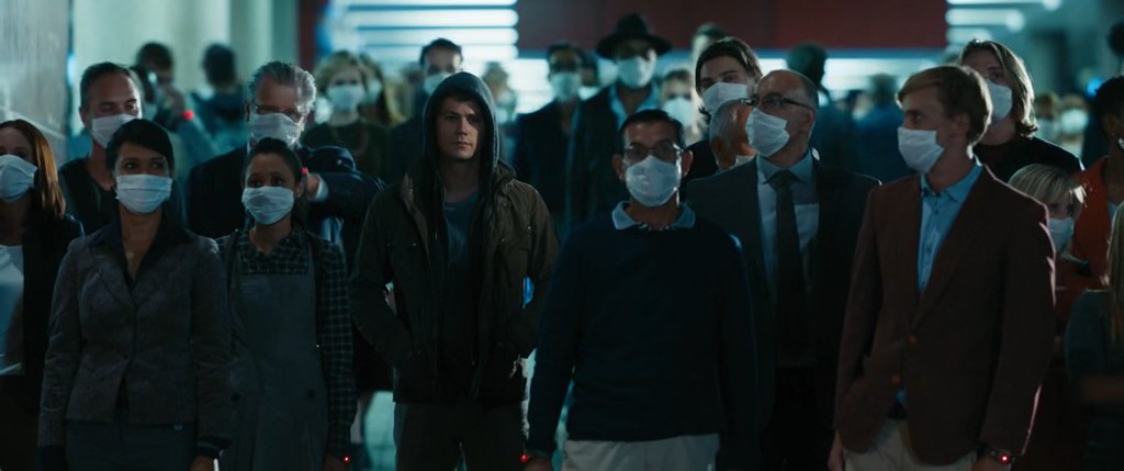 Predictive programming for a masked society, mandatory virus testing, travel restrictions and more in the 2018 movie "Maze Runner: The Death Cure".