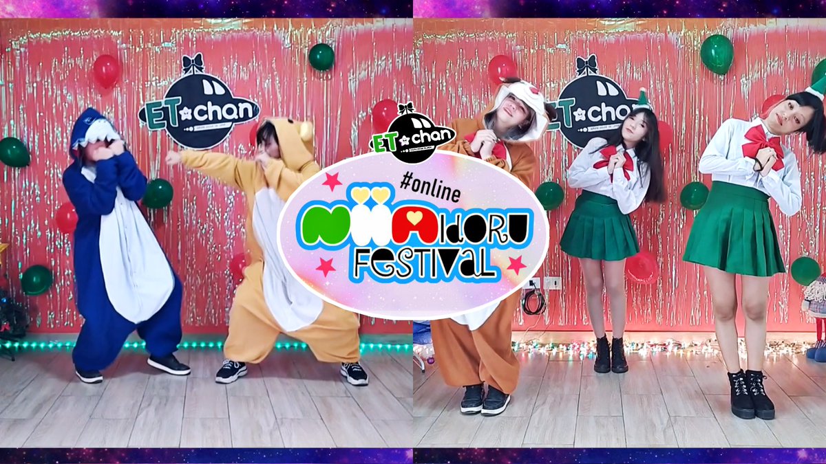 Etchanjpop's tweet photo. 💚 ET✩CHAN • ONLINE NIIAIDORU FESTIVAL💚
Hoy les traemos nuestra presentación completita en los "Online NIIAiduru Festival 🙌💚, organizado por @NIIA_idols 🤗.
Youtube:https://t.co/Dmp91epIq8
Face: https://t.co/EidCI2GKqw
#ONF2020
#JPOP
#PERÚ
#odottemita
#踊ってみた https://t.co/jlZUg38qLu