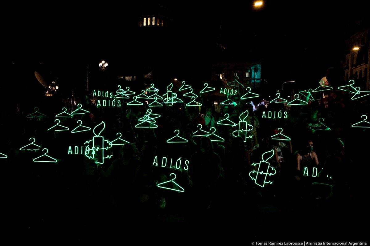 amnistiaar's tweet photo. La #MareaVerde anda diciendo:

ADIÓS al aborto clandestino 💚

#AbortoLegal2020 https://t.co/QqQuWt9i8h