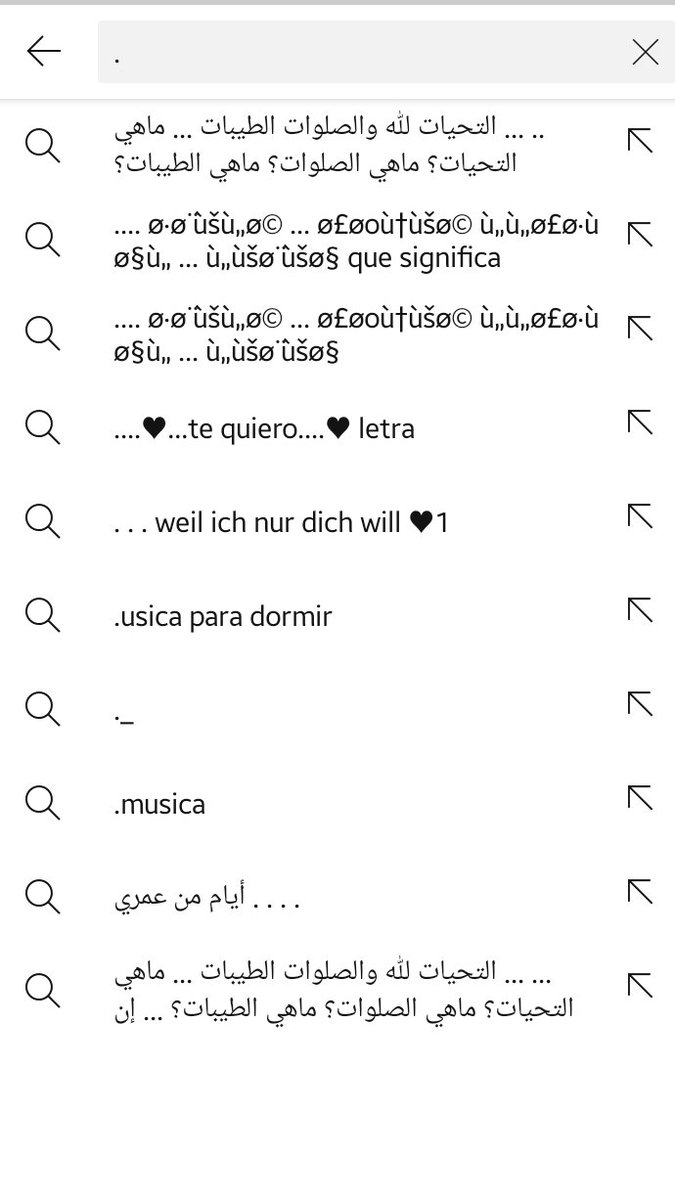 RAMEC0RE's tweet photo. Acabo de darme cuenta de que si buscas "." En YouTube, te saldrán cosas súper paranormales en árabe y demás idiomas. Hoy no duermo. https://t.co/g9KgBZ4zaU