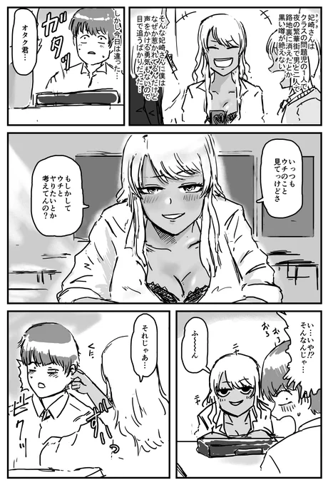 この黒ギャルとやる漫画でした
#今年も残りわずかなので今年一番伸びた絵を貼る見た絵描きさんも強制でやる 