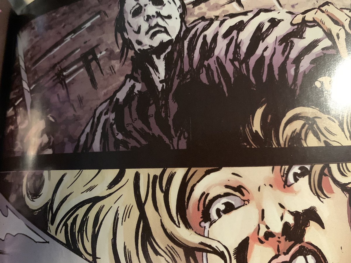 Some great inter-comic continuity: in AUTOPSIS, one of the crime scene photos is of a slain beauty queen believed to have been killed by Michael. One of the stories here depicts her death.