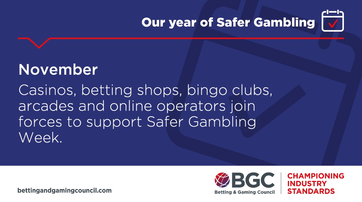 November saw  #SGWeek20, when our industry came together to highlight the work being done on  #SaferGambling. BGC chair  @BrigidSimmonds said: "Resting on our laurels is not good enough, and why Safer Gambling Week is such a vital initiative whose message needs to continue."