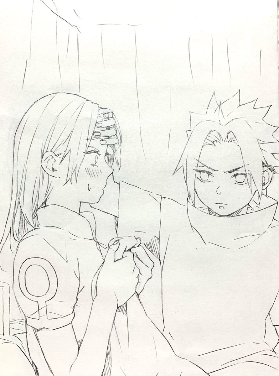 最近のカラー絵の下絵✍️えんぴつで描いたものを写真撮って色付けしてます👀🙌