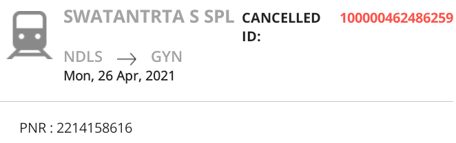 Ashutosh4854's tweet photo. @RailwaySeva @IRCTCofficial I Have booked ticket from NDLS to GYN but till now no any refund has been credit in my account PNR No:2114158616.on 26 Dec.  
So plz refund my amount. https://t.co/oM3bH5QOrH