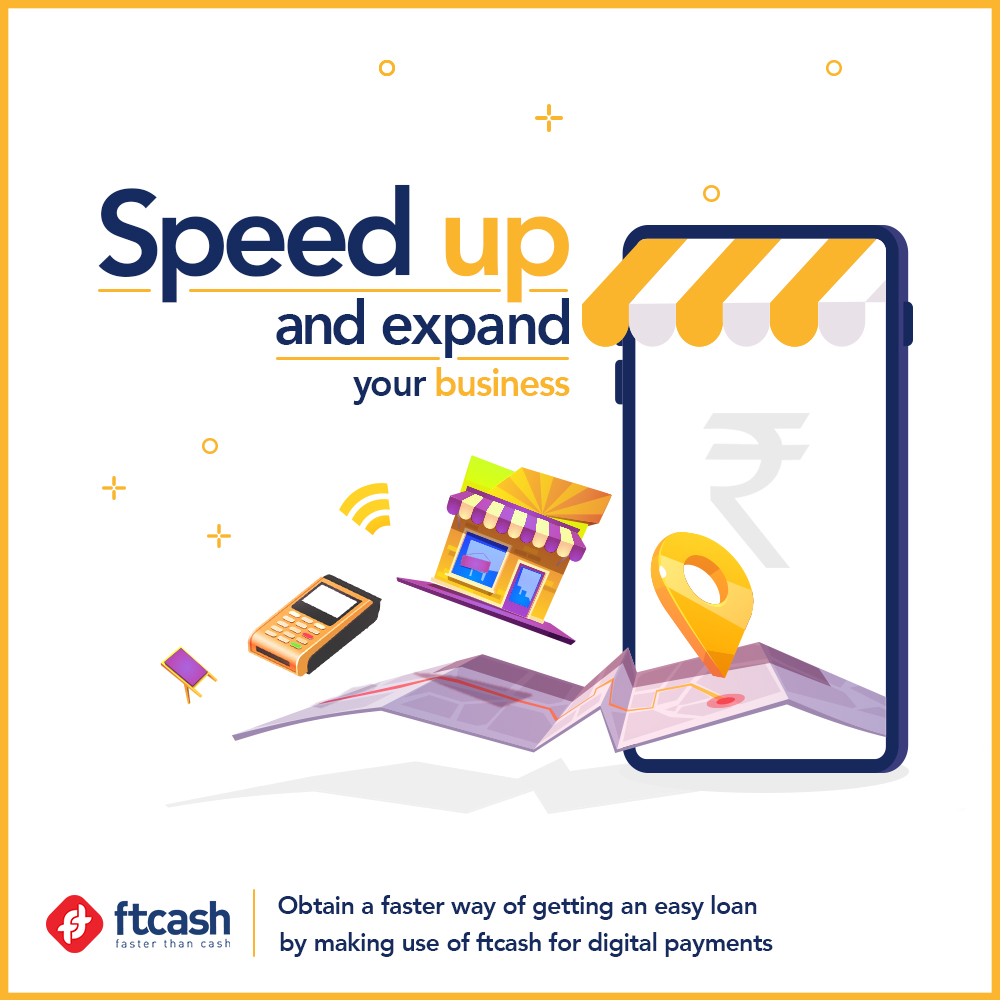 Speed up and expand your business!
Get smart and secured business loans upto Rs. 50 lacs with tenure upto 5 years by ftcash
#BusinessLoan #UnsecuedLoan #SmarterBusiness #expandyourbusiness #speedupyourbusiness