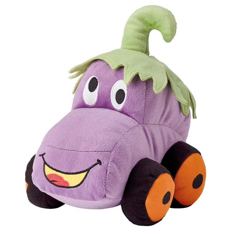 SAGOSKATT Soft toy, eggplant car as kumon