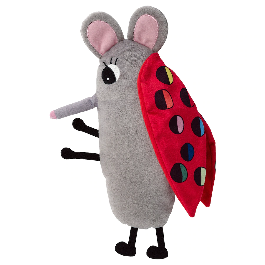SAGOSKATT Soft toy, ladybug mouse as yuki