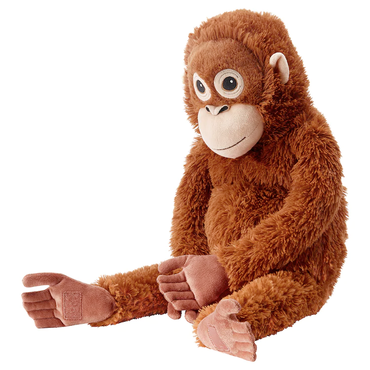 DJUNGELSKOG Soft toy, orangutan as misumi