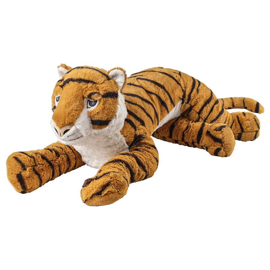 DJUNGELSKOG Soft toy, tiger as banri