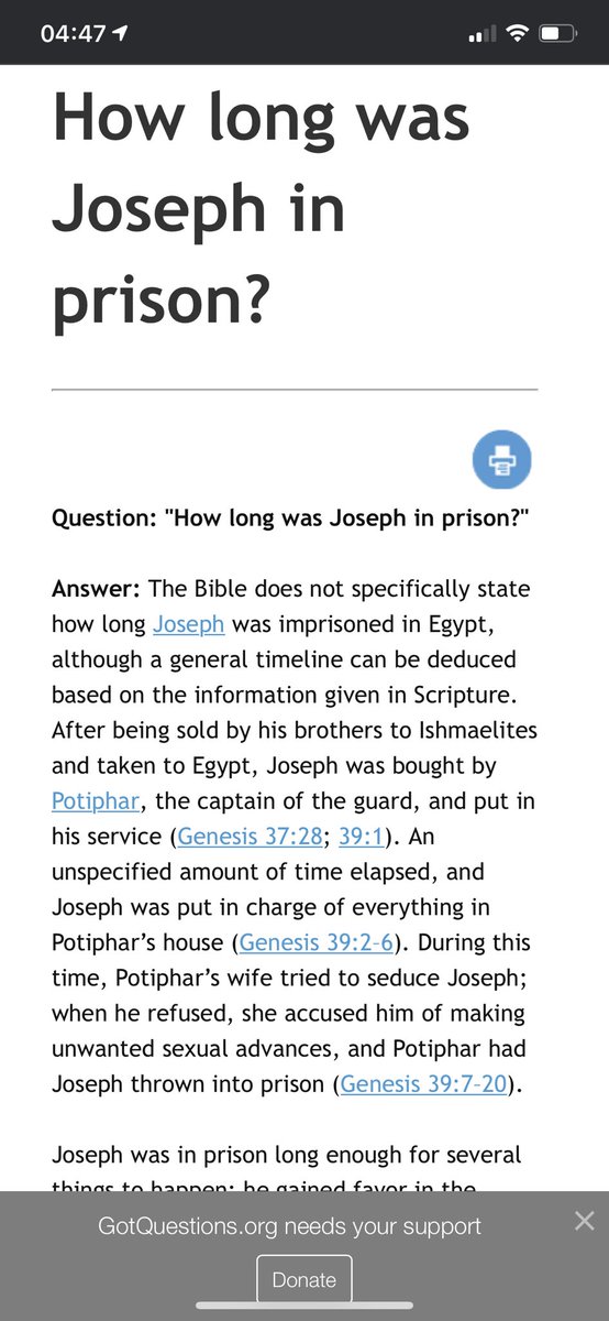 Bible Scholars say Joseph was sold into slavery by his brothers at 17. He was bought by Potiphar.By 18, he was already head of Potiphar Mansion and falsely accused of rape.He was in prison till he was 30years old.That’s 12 years of suffering for a crime he never committed.