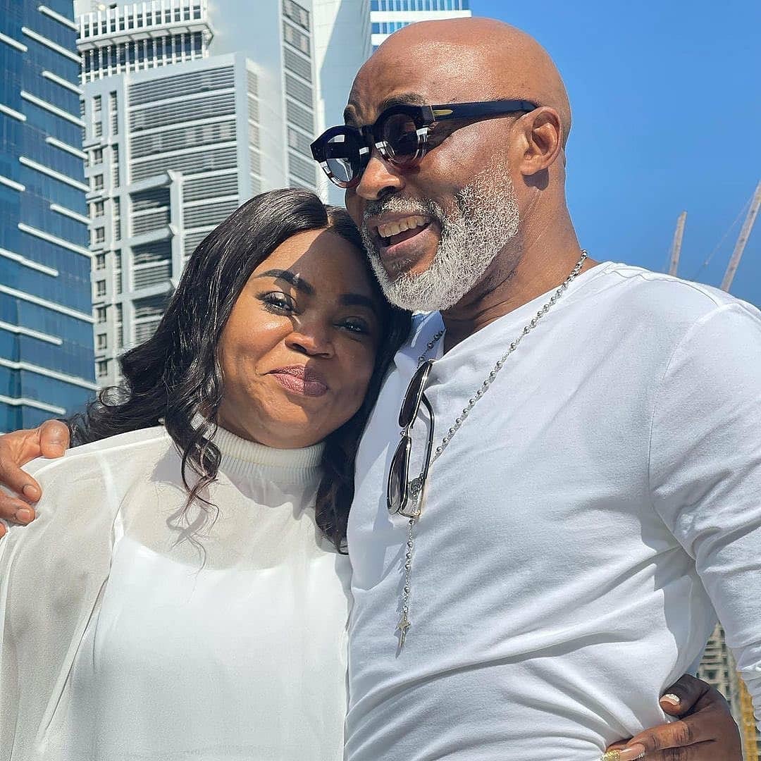 Congratulations!

Nollywood veteran Richard Mofe-Damijo and his beautiful wife, Jumobi, are celebrating their 20th wedding anniversary.
#revealitsnews
#endsars
#rmdsaysso #20yearsanniversaryrmdjmd pic.x.com/rxz0pbjncj