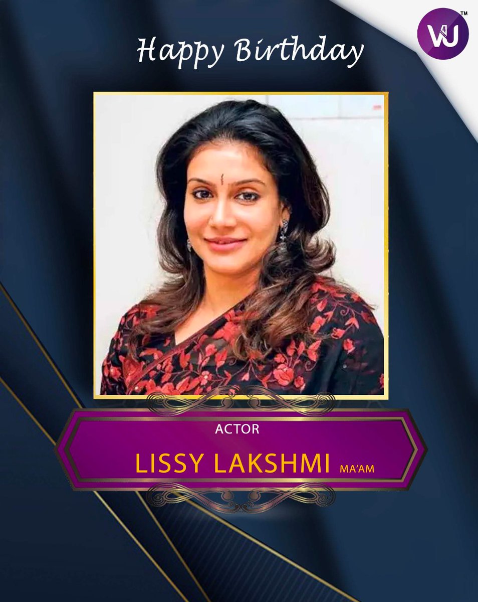RIAZtheboss's tweet image. Wishing Dear #LissyLakshmi a very Happy Birthday! Have a Great &amp;amp; Successful year ahead 🥳🎉🎁🎈🎊

Warm Regards, 
@V4umedia_