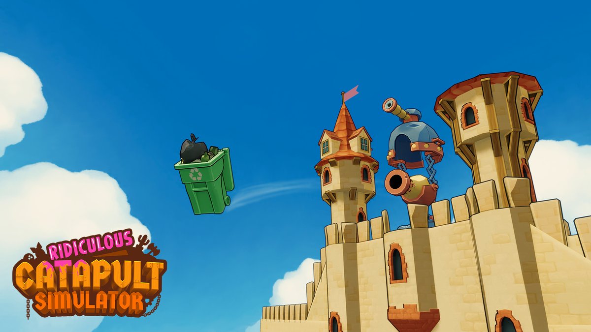 CatapultSim's tweet photo. Ah yes, the trash can. The perfect ammo to hide all manner of terribleness. Rabid rats, toxic nuclear waste, or maybe the worst of all....12 year old fruitcake!! 😱

Add to Wishlist: https://t.co/6NTWdo10ZR

#screenshotsaturday #arcade #simulator #funny #videogames #deckbuilding https://t.co/Hrw6fhnsjx