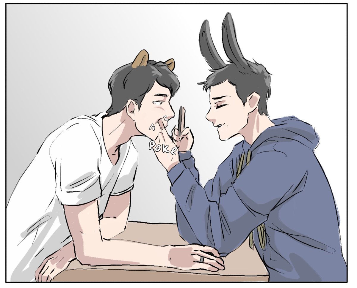 mourmisty's tweet photo. 🦁🐰 https://t.co/FzoOOXoen3