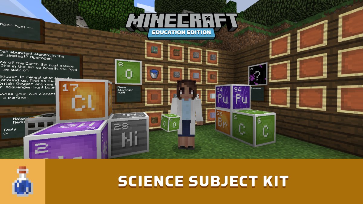 Minecraft Chemistry  Minecraft Education