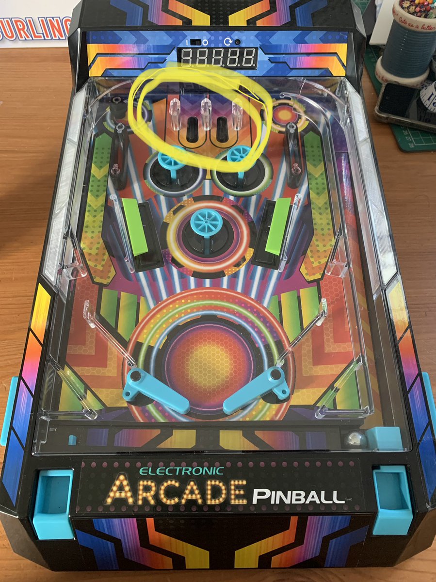 AKWareham's tweet photo. @AskSmythsToys my children received this for Xmas. Can you confirm whether the 2 black bits circled are meant to receive points when hit by the balls?
I have looked online but cannot find the answer thanks https://t.co/yJOoM5zsKg