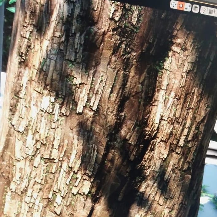 TanukiDev's tweet image. Testing my bark material in Unreal.  #UnrealEngine #subtancedesigner #gamedevelopment