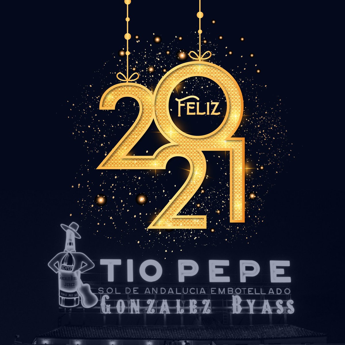 bodegastiopepe's tweet photo. Como mañana vais a estar muy liados 😉 

“Nuestros mejores deseos para este nuevo año” 🤗😘 https://t.co/xKsvWzmVf9