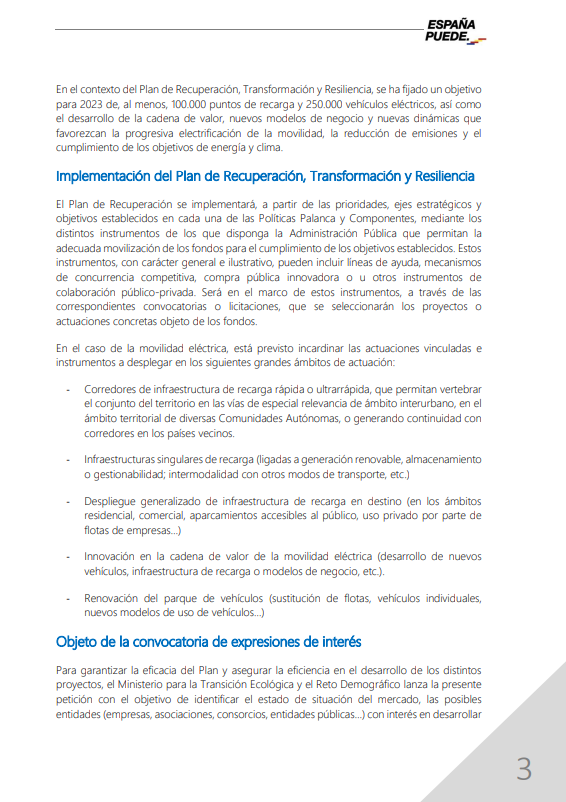 j_groizard's tweet photo. ⚡️🔋 Consulta de expresiones de interés para proyectos de movilidad eléctrica en el Plan de Recuperación

Conocer posibles tipologías de proyecto permitirá diseñar mejor los instrumentos para movilizar los fondos 

📅 Plazo hasta el 29/01

💻Más info en: https://t.co/9AirmB1Qn8 https://t.co/BD1cdxHTx3