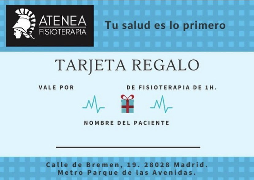 Ya están disponibles las tarjetas regalo! 🎁 💆🏻‍♀️ 
Este año más que nunca regala Salud, regala bienestar.
#navidad #regalosnavidad #Salud #Fisioterapia #pilates #Madrid