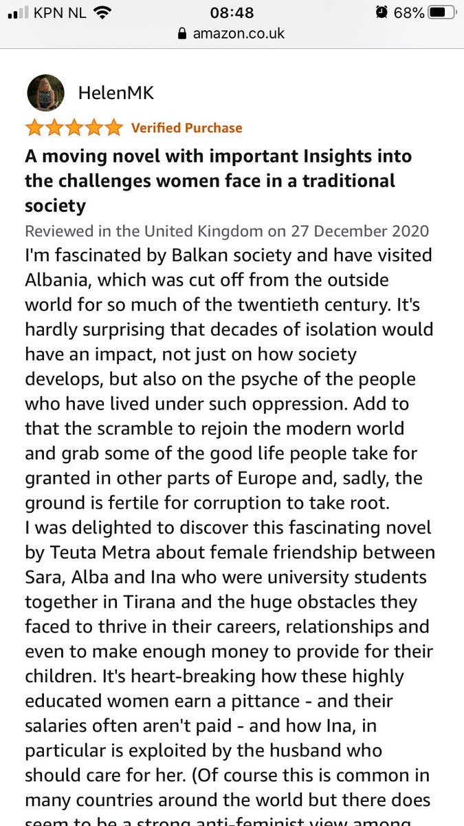 Teuta_Metra's tweet photo. Thank you @HelenMK7
#BookReview #NowhereGirls https://t.co/X8zex4MsXA