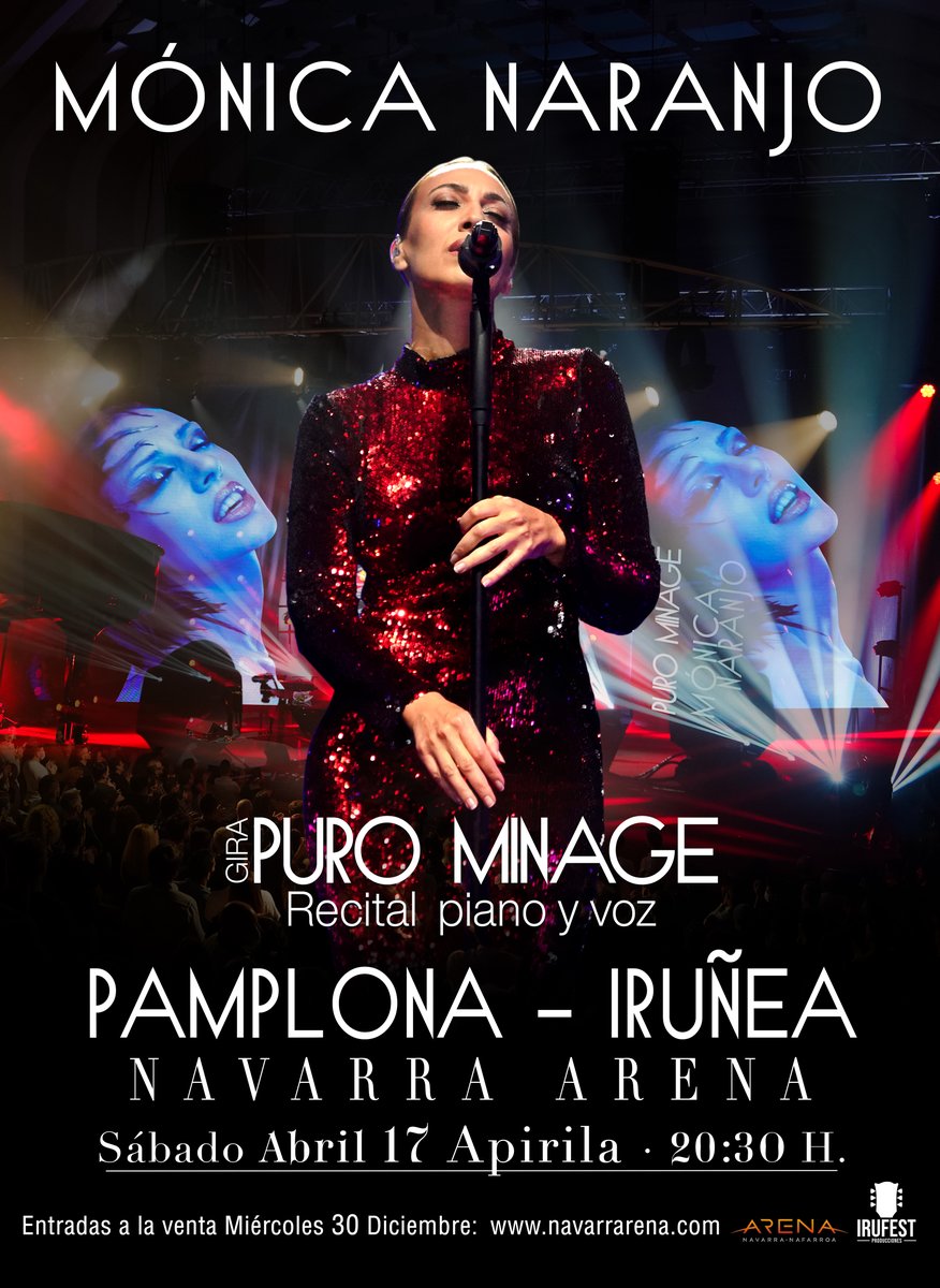 📣 ¡ATENCIÓN! ADI! 📣

<a href="/monicanaranjo/">Mónica Naranjo</a> hará parada en nuestras instalaciones con su gira #PuroMinage el 17 de abril. 

🎫 Las entradas estarán a la venta a partir de las 12h en: bit.ly/MonicaNaranjoNA

<a href="/IrunaRock/">IRUÑA ROCK</a>