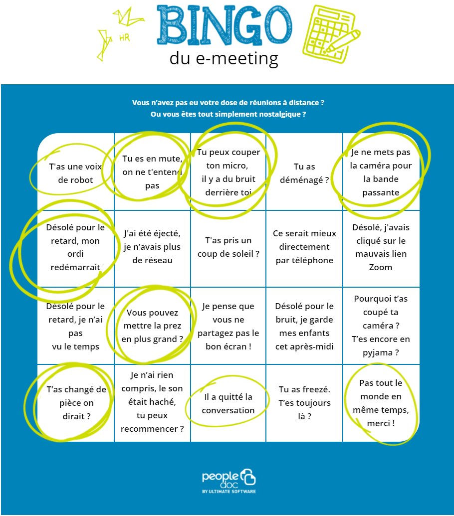 Et il y en aura d'autres en 2021 des couacs pendant les #réunions à distance !😉
1 pensée particulière pour nos collaborateurs et leurs milliers de #visio depuis le mois de mars. Nous avons réussi à nous adapter avec brio à cette situation, test ultime de notre #résilience !