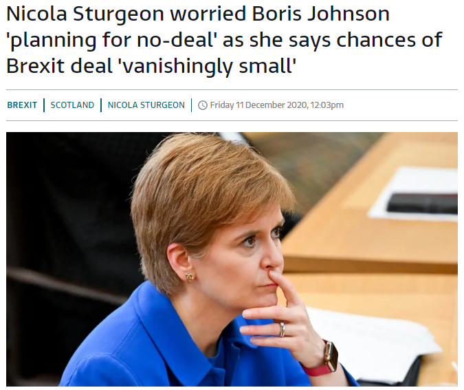 After all, Nicola Sturgeon's been very vocal about her concerns over No Deal- right up to this month. Why do they support it now?
