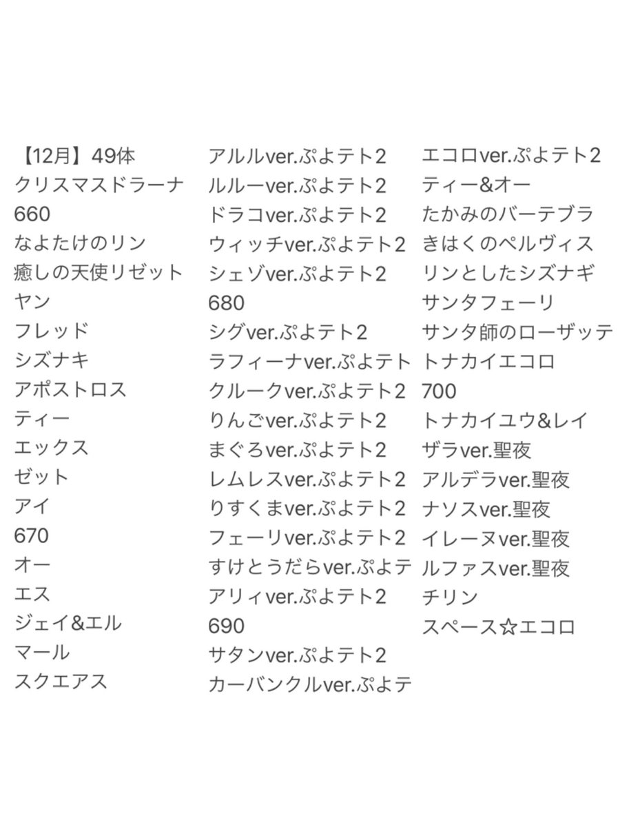 ゆら ぷよクエ ゆらめも 12月の公式 7解放キャラ49体 チリンの画像は公式にありません ぷよぷよクエスト ぷよクエ 7解放 T Co Pf2pigjudt ゆら ぷよクエ ゆらめも 12月の公式 7解放キャラ49体 チリンの画像は公式にありません ぷよぷよクエスト ぷよクエ 7解放 T Co Pf2pigjudt