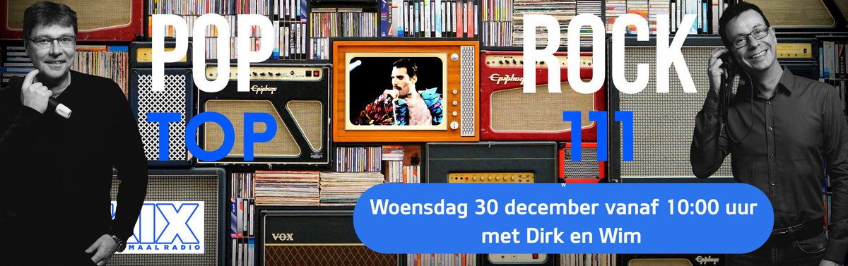 We zijn er aan begonnen. Let's rock van 10 tot 18 uur op KIX met Dirk Van Aalter en Wim Van Geert