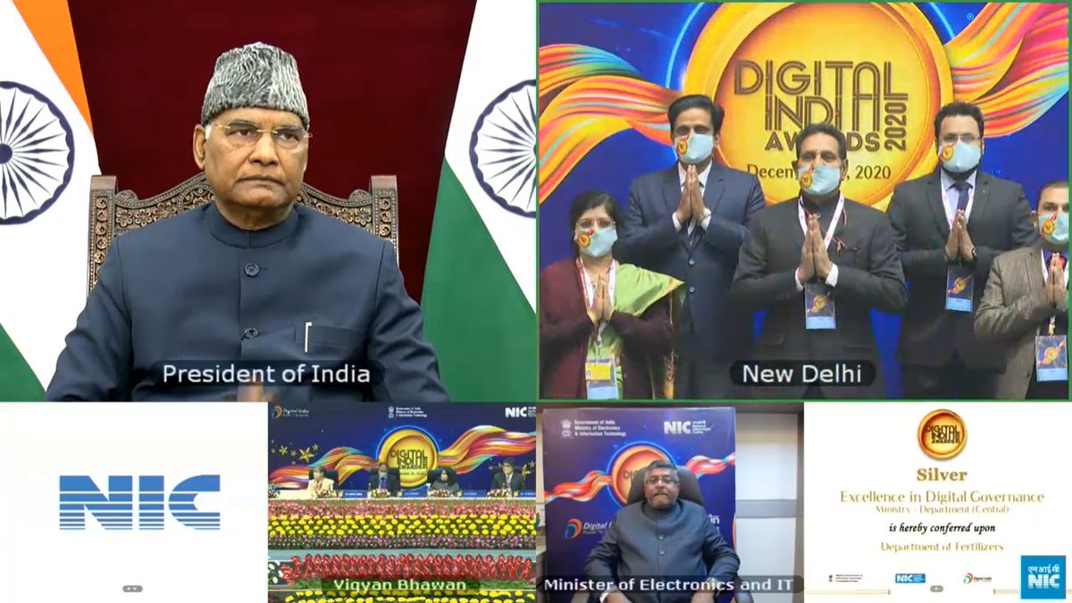 Feeling proud to be part of Project- Excellence in Digital Governance - Project DBT - Ministry of Chemical &amp; Fertilizers- Digital India Awards 2020 #DigitalIndiaAward2020 #DigitalIndia