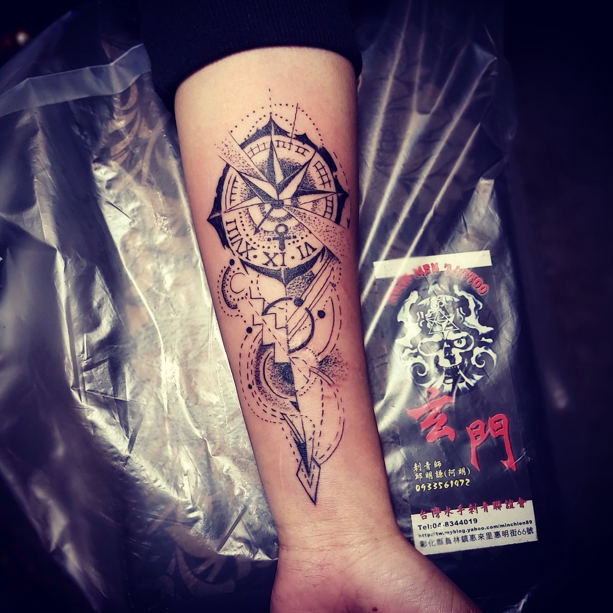 指北針刺青hashtag