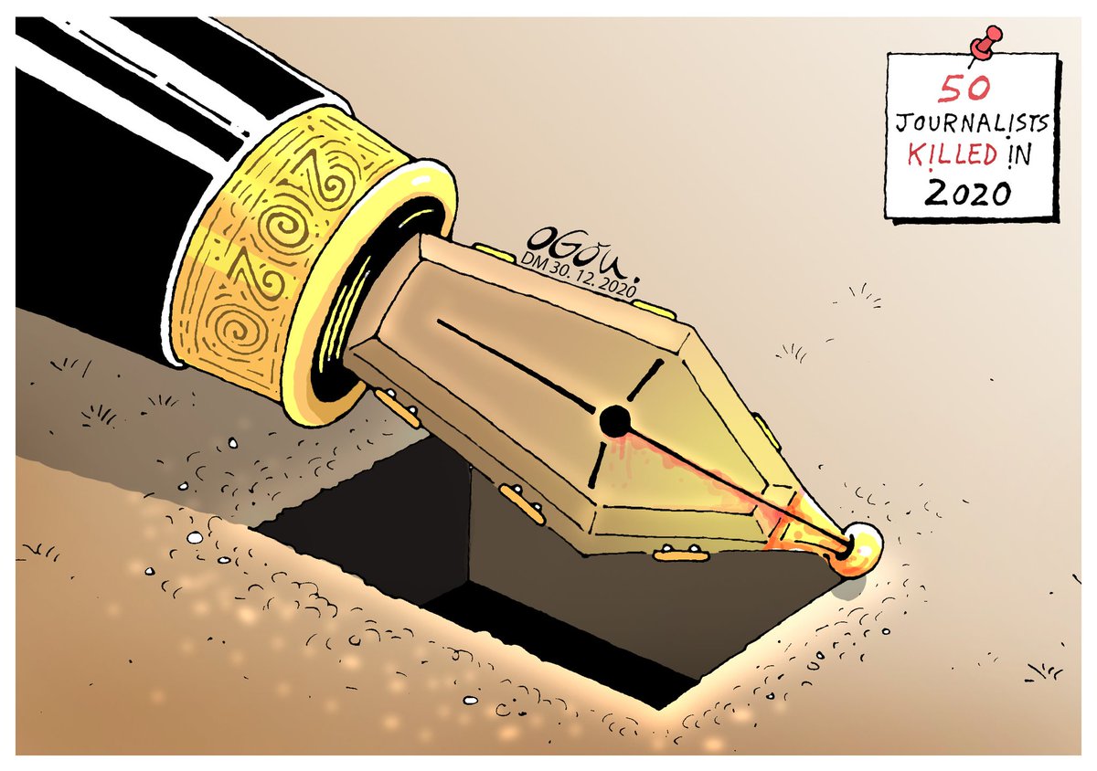 chrisatuk's tweet photo. #JournalismIsNotACrime 
#ogoncartoons https://t.co/sYJJH0NEn9
