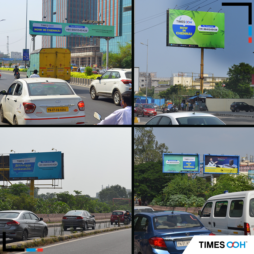 #Times OOH welcomes brands to #Chennai, with a portfolio of 14 #Billboards at High Traffic Locations in Central & South #Chennai. Connect with us for IMPACT !!

#highimpactmedia #outofhomeadvertising #mediaplanning #chennaiadvertising #hoarding #Billboard #TamilNadu