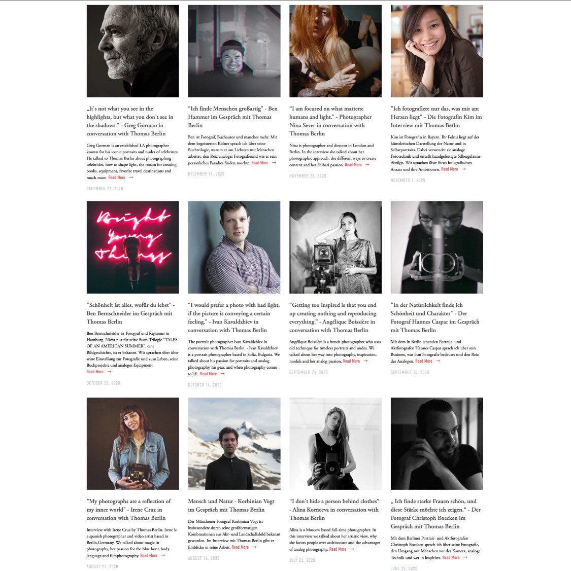 tb_thomasberlin's tweet photo. People in the photo scene both in Europe and America are my interview partners on https://t.co/1nmDsNK0fY with a lot of talks 2020. Thank You! #photographers #artists #intervies #conversation https://t.co/4D1uXFWGpv