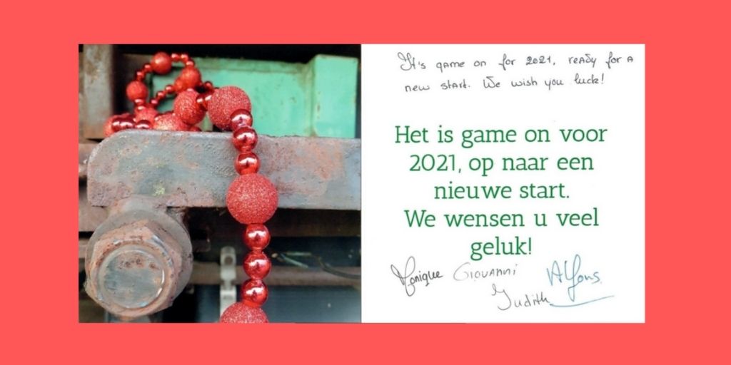 Game over for 2020, ready for a new start. We wish all of you good luck! Het is game over voor 2020, op naar een nieuwe start. We wensen u veel geluk!