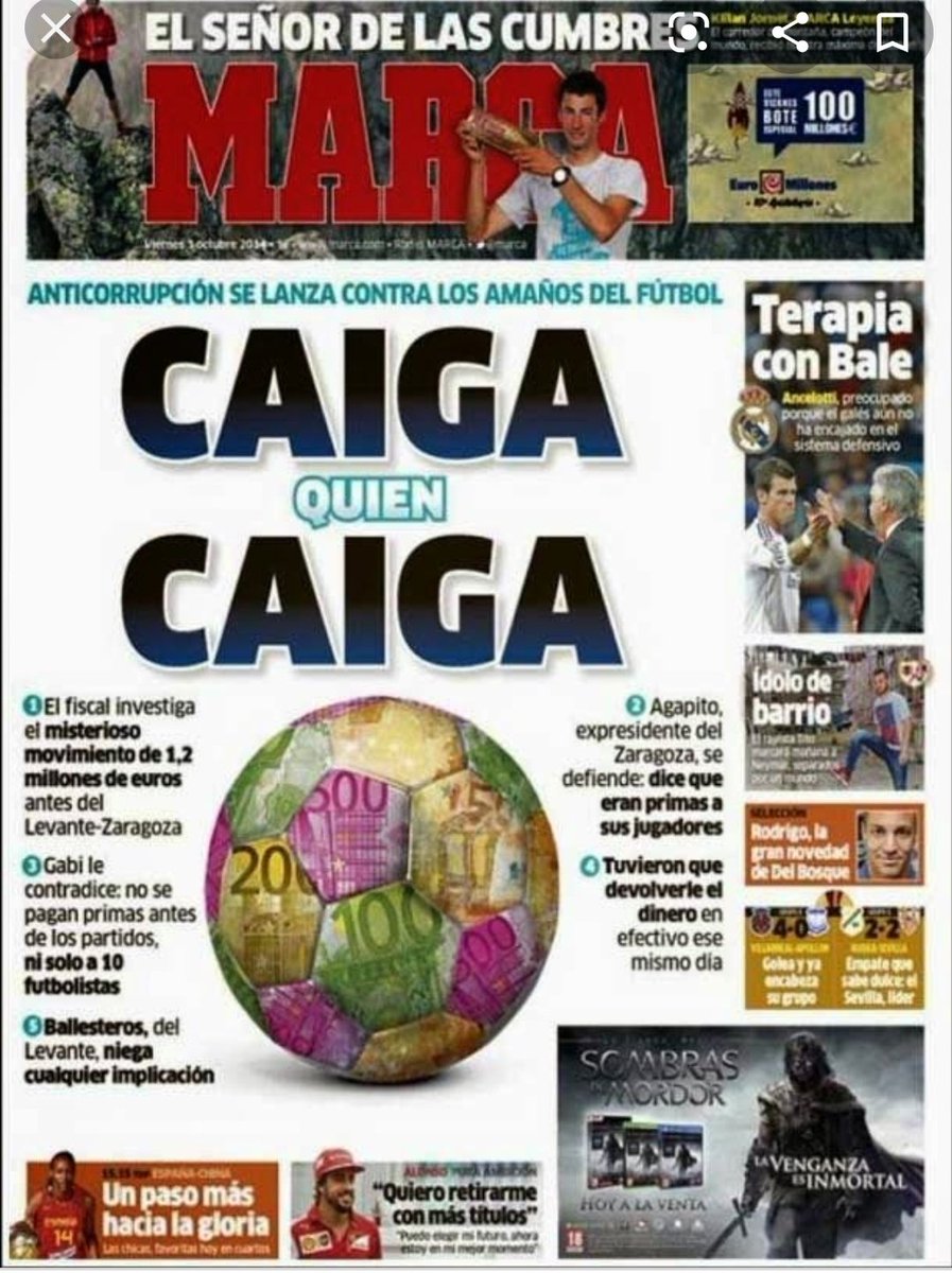 Hola, <a href="/marca/">MARCA</a>. Hace años pusisteis el nombre del <a href="/RealZaragoza/">Real Zaragoza</a> por los suelos dando por hecho sin ninguna prueba un supuesto amaño que ayer un juez desestimó por enésima vez y de forma definitiva.

No veo en vuestra portada de hoy una rectificación al respecto.