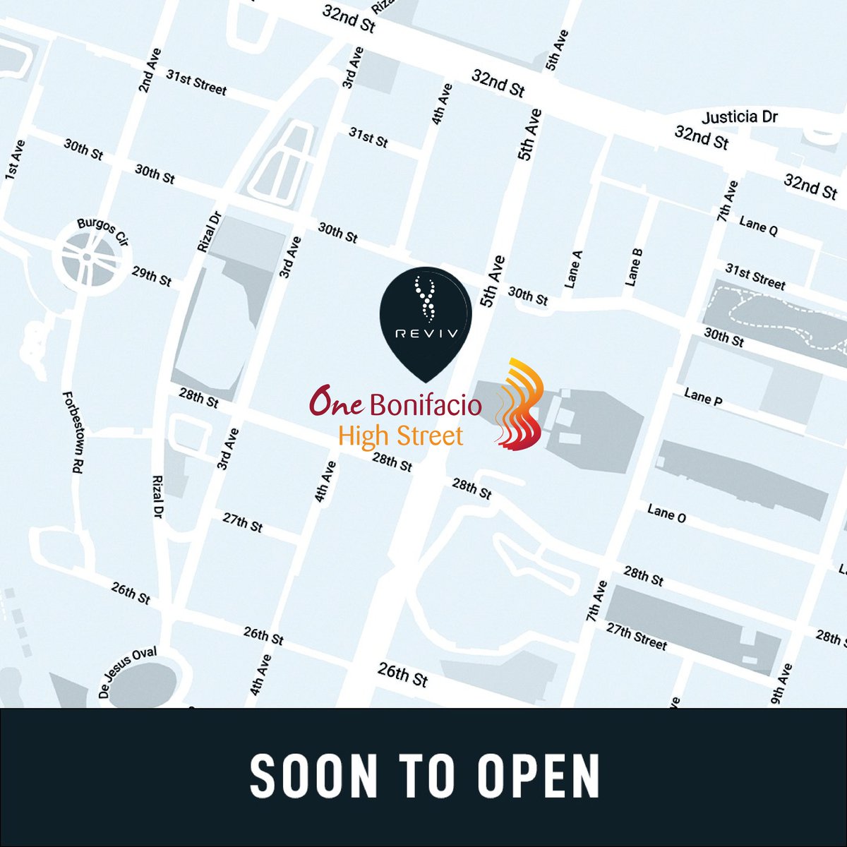 As a global leader in preventative health, REVIV is opening the flagship clinic in BGC. 

Set to open very soon to serve you. Stay tuned for more details!

#LiveBeyondLimits #REVIVme