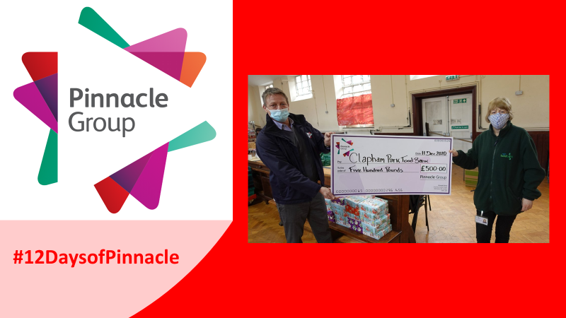 _pinnaclegroup's tweet photo. On the tenth day of the #12DaysofPinnacle, we want to say how proud we are to support @TrussellTrust's #claphampark foodbank and their important work supporting the community.
@_pinnaclegroup donated £500 to this worthy cause.
#charity #foodbanks #LoveLambeth https://t.co/N0vHL3VyYY